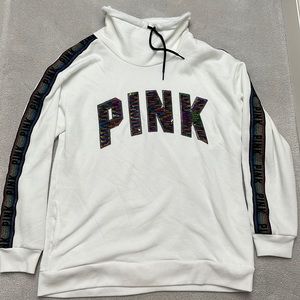 Victoria’s Secret bling rainbow high neck sweatshirt